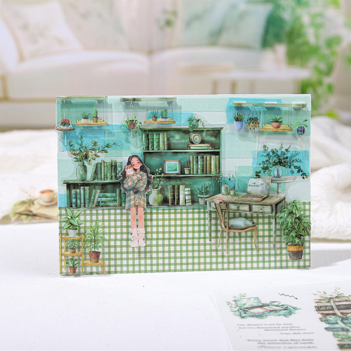Dual Texture Stickers Soft Home Time lazy day journaling