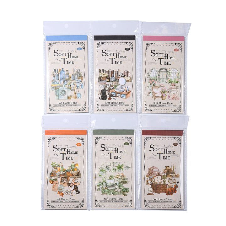 Dual Texture Stickers Soft Home Time pastel dream collage