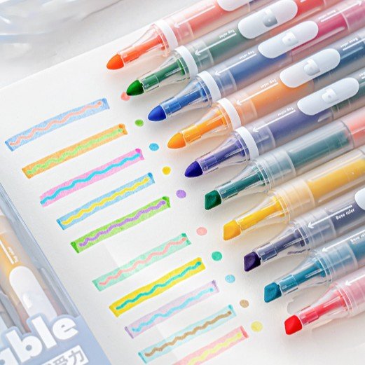 Dual Tip Highlight Planning Markers Art Projects