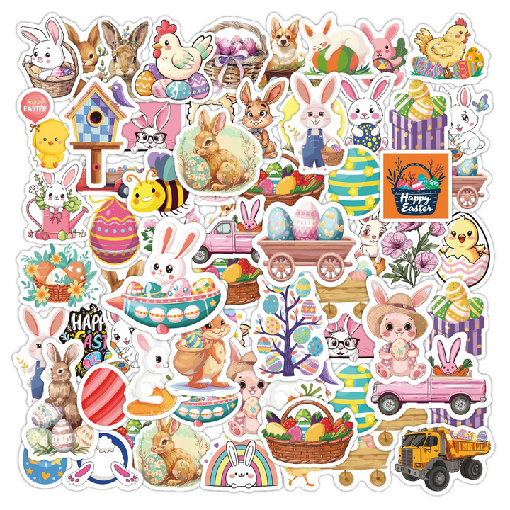 Easter Animal Stickers Cute Sticker Set Cute Spring Design Perfect for DIY
