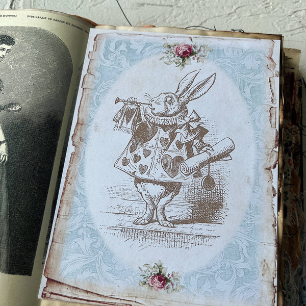 Easter Background Paper Bunny Forest Vintage Paper