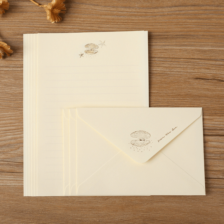 Easter Bunny Letter Paper & Envelope Retro Gold Design Cute Bunny Design Suitable for Personalization