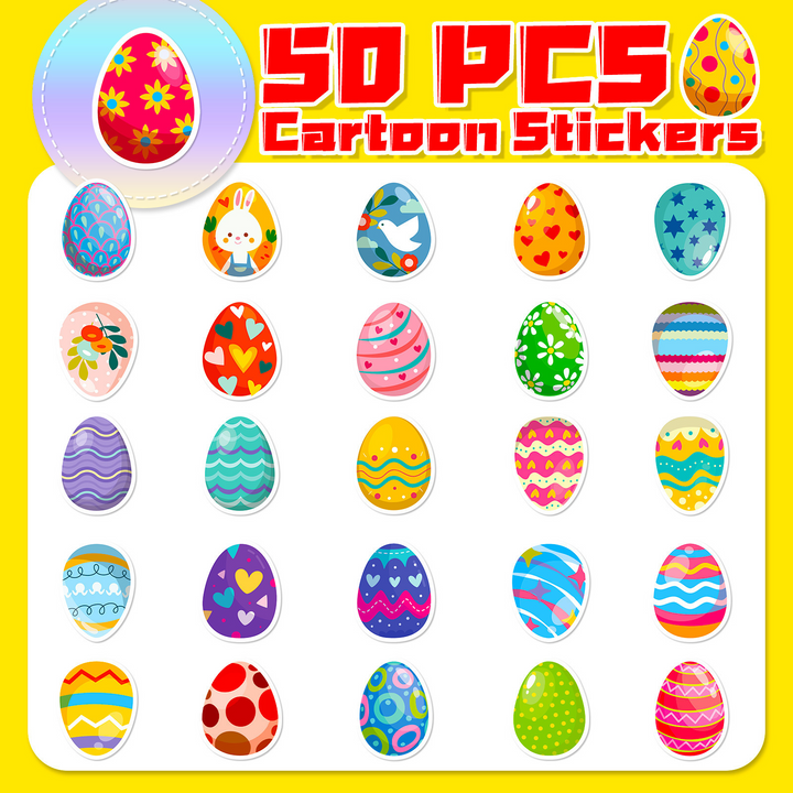 Easter Duck Egg Series Pastel Easter Stickers for Personalized Journals