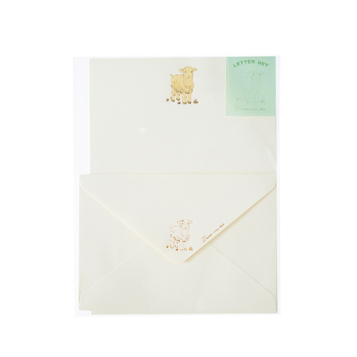 Easter Letter Paper Envelope The Song of Wilderness Series Gold Foil Spring Design