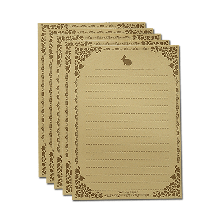 Easter Rabbit Pattern Letter Paper & Envelope Elegant Style