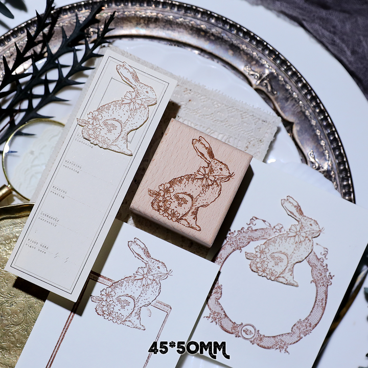 Easter Stamp Wooden Magic Bunny