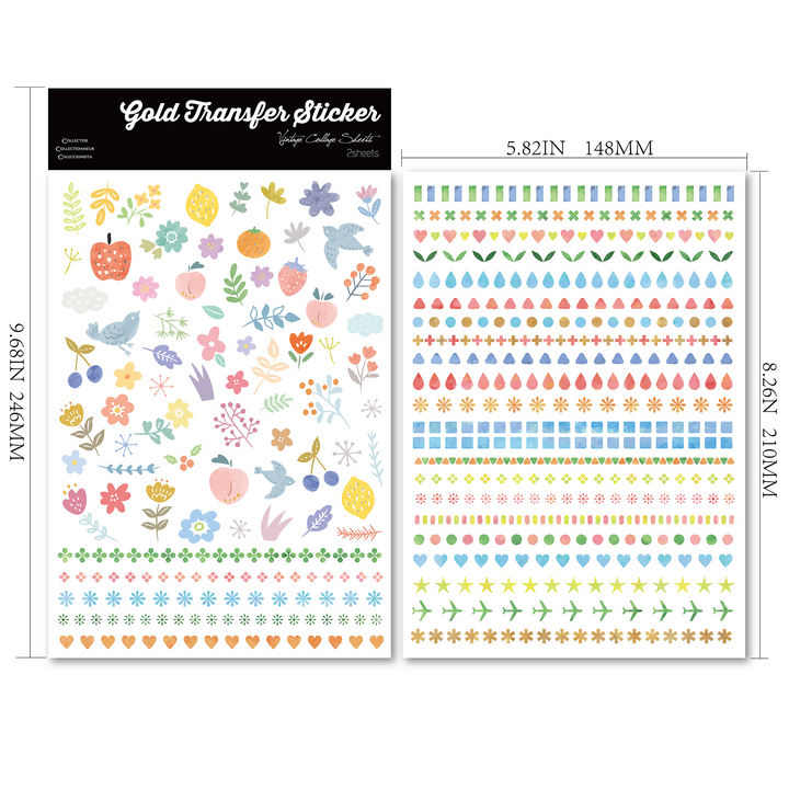 Easter Stickers Crystal Floral for DIY Crafts