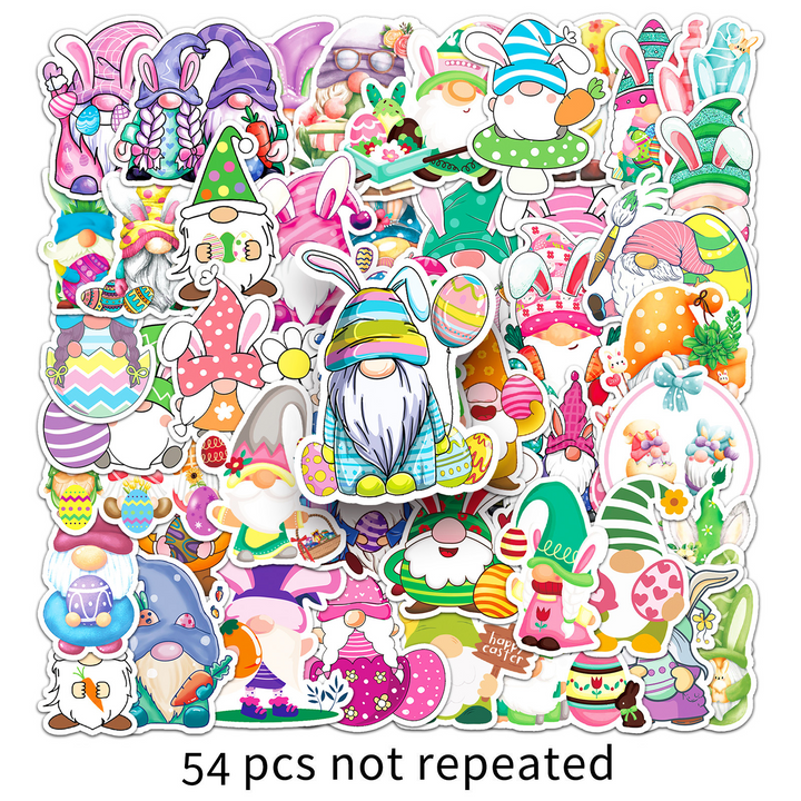 Easter Stickers Gnome Egg For Festival Scrapbooking Cute Easter Stickers