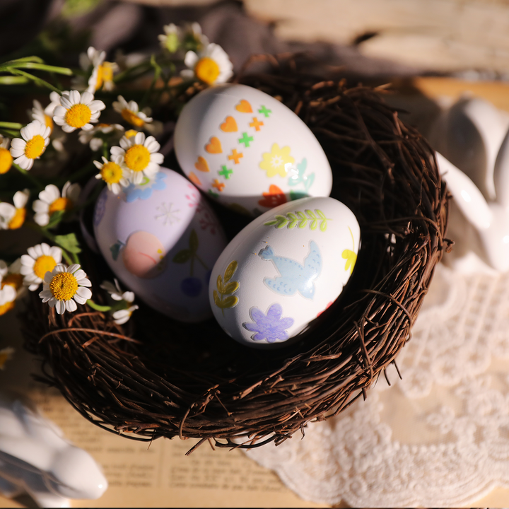Easter Stickers Macaron Color Floral Design