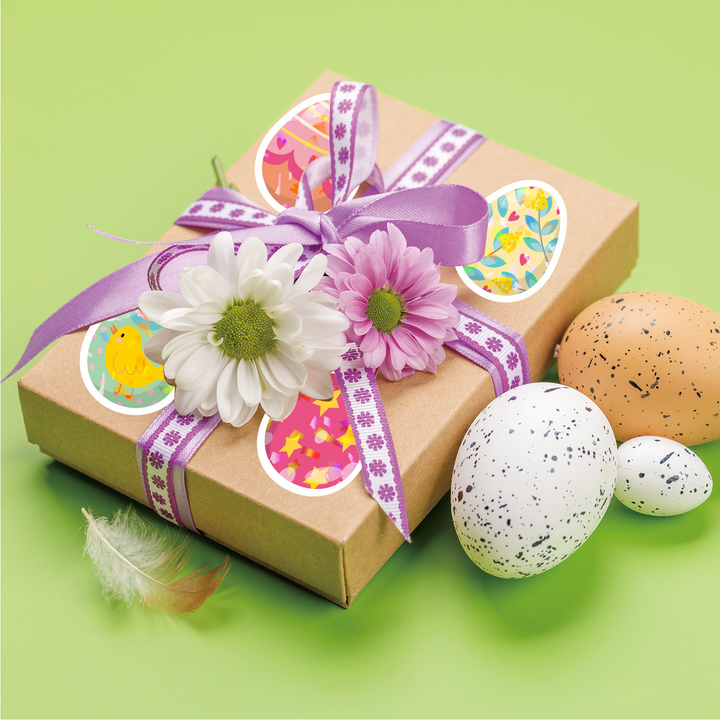 Easter Stickers PVC Egg Bunny Holographic For Planner