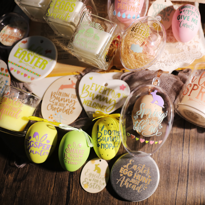 Easter Transfer Sticker Easter Decor Text Stickers