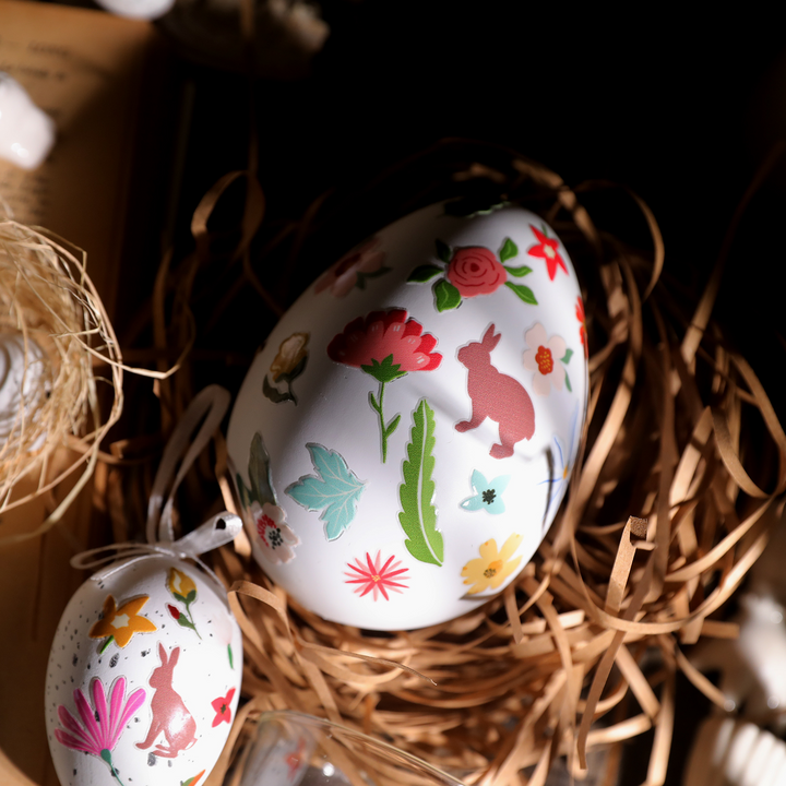 Easter Transfer Stickers Crystal Bunny Stickers Spring Floral Art Supplies