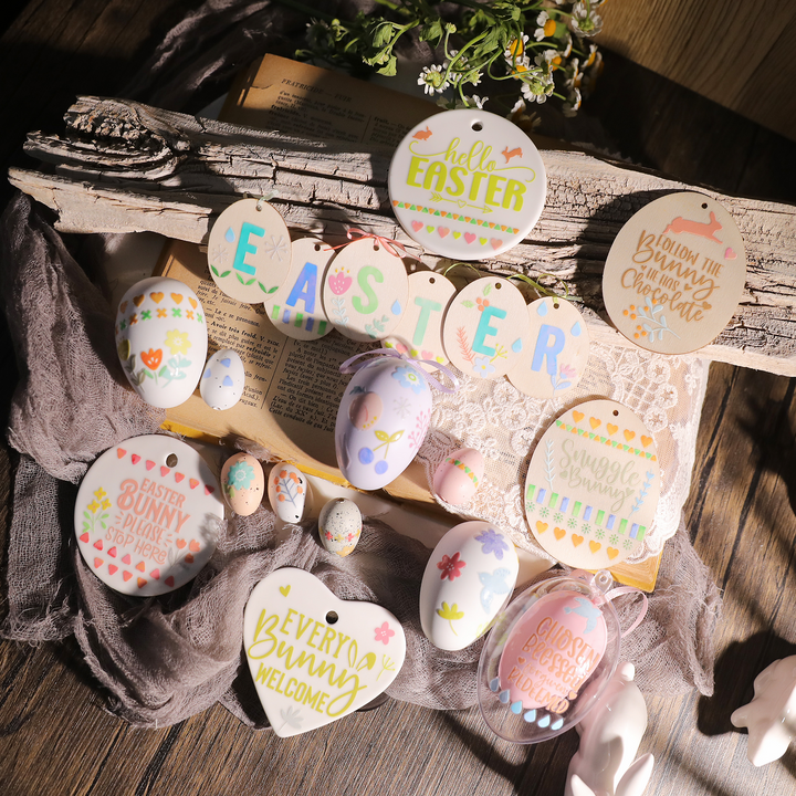 Easter Transfer Stickers Macaron Lace Stickers Spring Floral