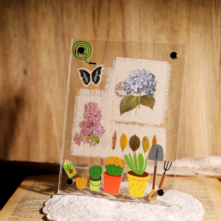 Easter Transfer Stickers Spring Garden Tools Stickers Waterproof Flower Stickers