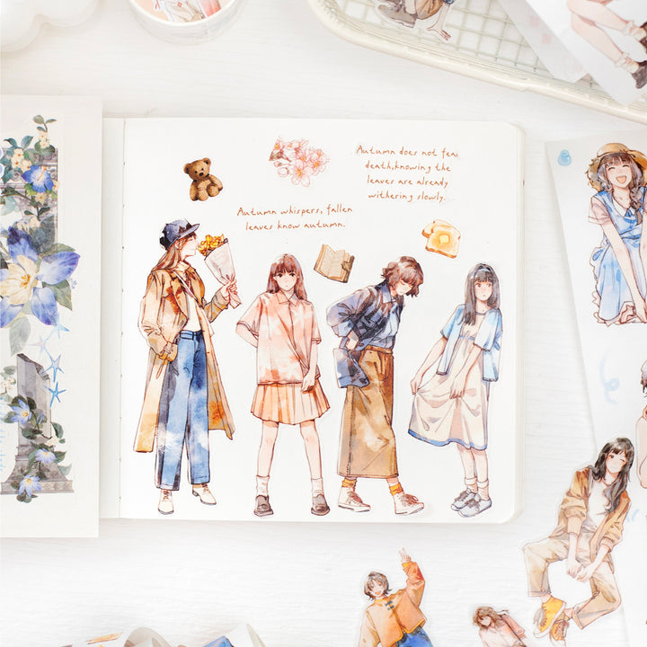 Echoes of Four Seasons Washi Tape Characters Seasonal Themes Unique Style
