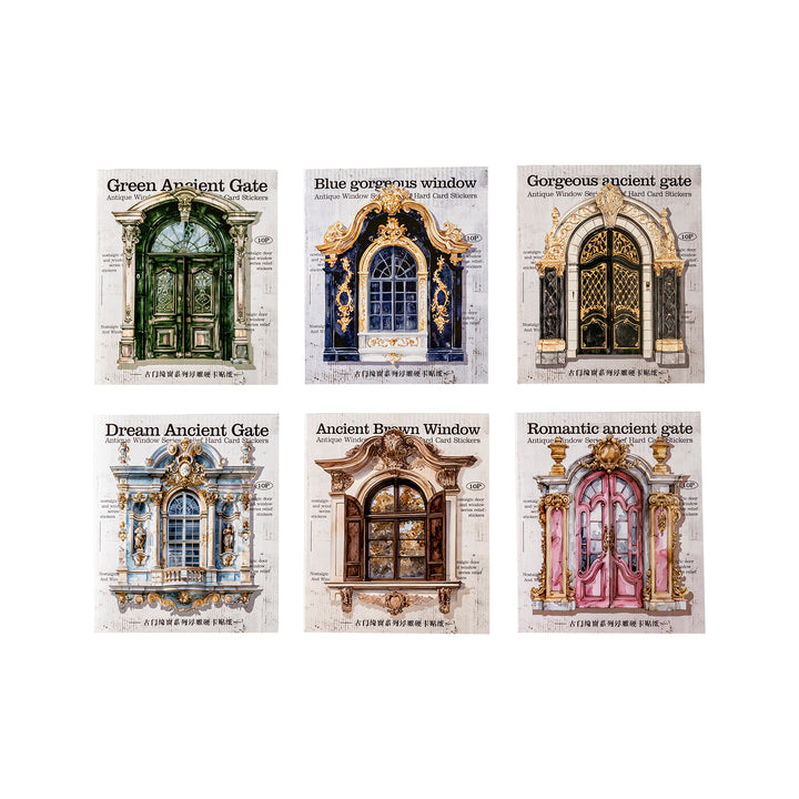 Elegant Cutout Stickers Old Doors and Windows Writing Projects