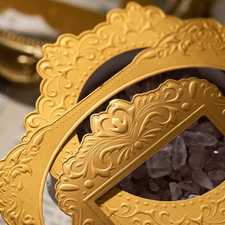 Embossed Relief Photo Frame Retro Journal Decor