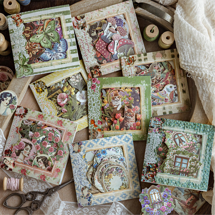 Embroidery Story Series Decorative Embroidery Stickers for DIY Journals