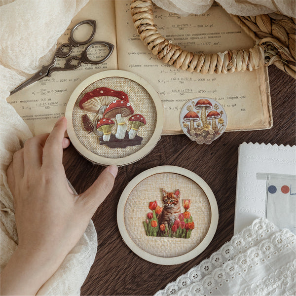Embroidery Story Series Embroidery Stickers for Creative Journal Ideas