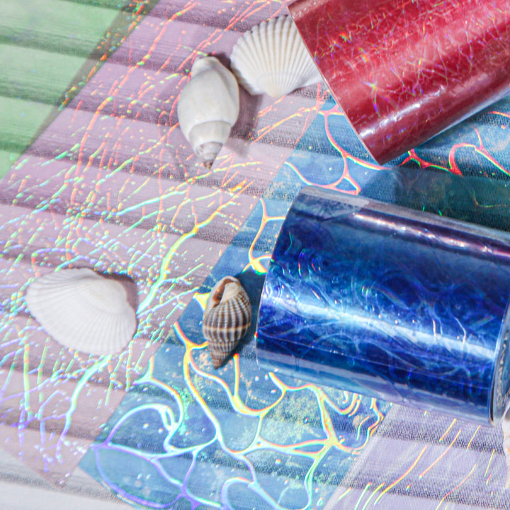 Emerald Green Color Microwave Series Tape Ocean Theme Water Flow Texture Tape Perfect for Personalized Crafting