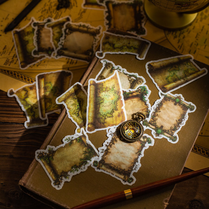 Emerald Trail Vintage Washi Stickers
