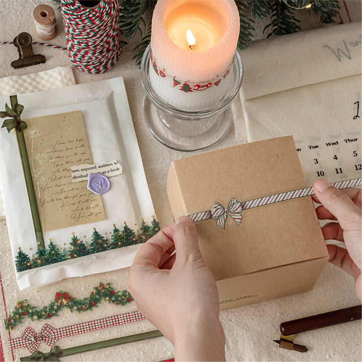 Encounter Series Christmas PET Stickers Retro Collage