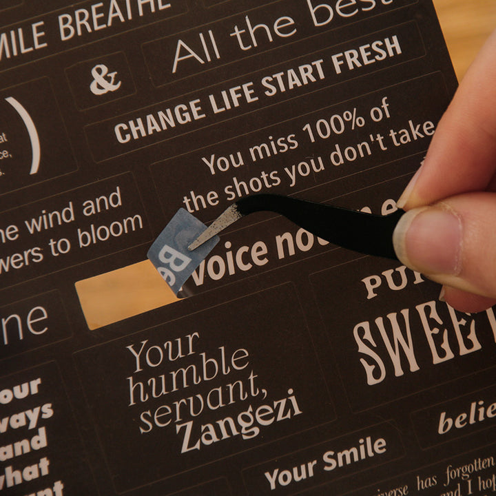 English Chattering PET Stickers For Creative Journaling