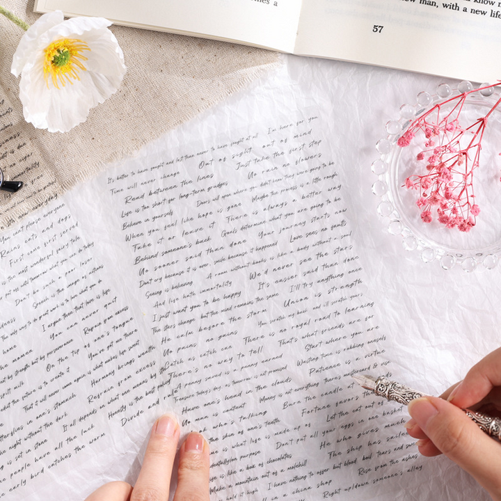 English Rhyme Flow Text Stickers for Artistic Projects