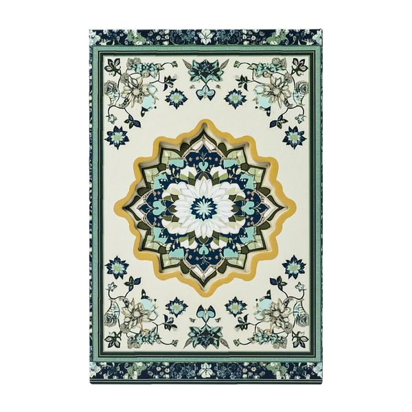 Ethnic Style Retro Journal with Hollow Design for Planning