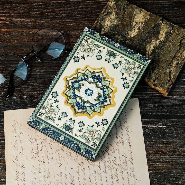 Ethnic Style Retro Journal with Hollow Design for Planning