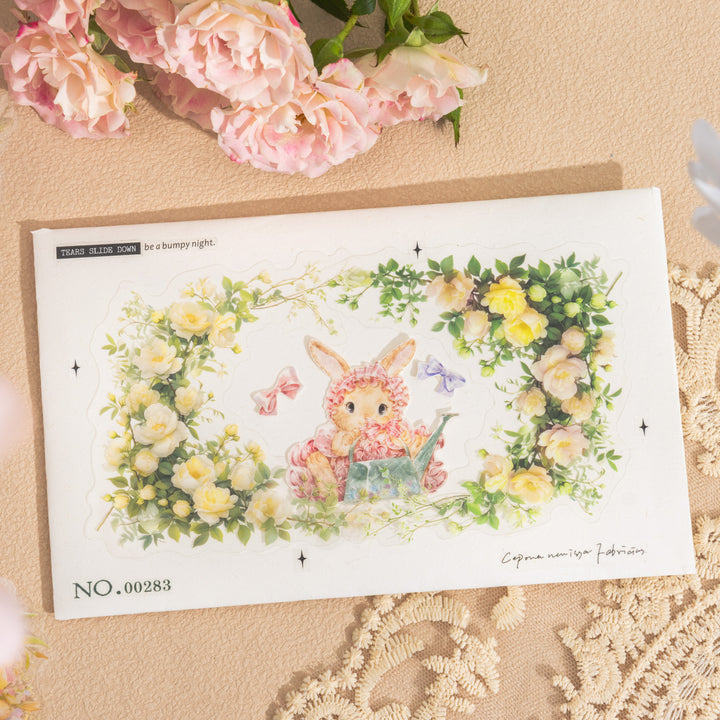 Exquisite Floral Lace Border Stickers for Planner