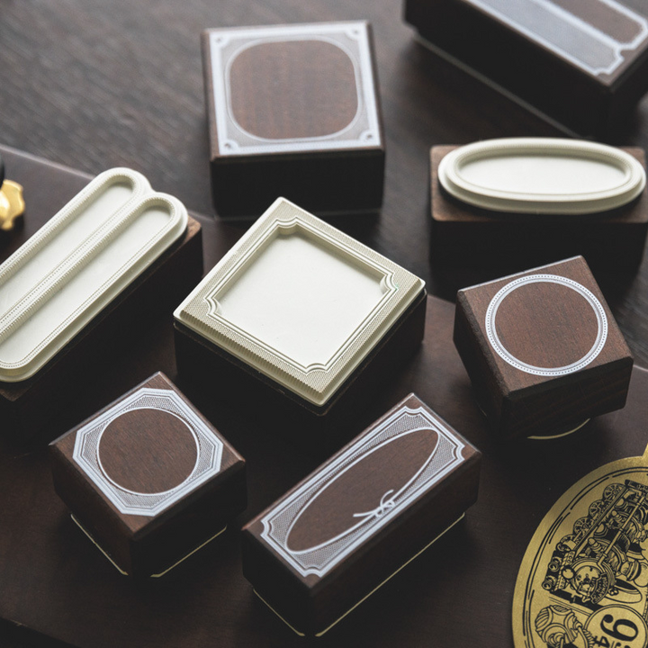 Exquisite packaging in a gift box, providing easy storage and protection for Beechwood Journal Stamps