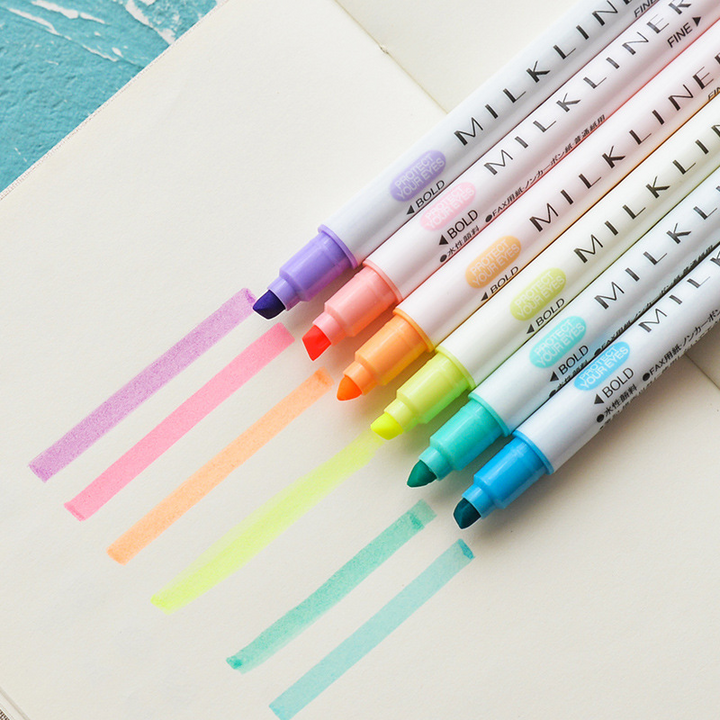 Eye Friendly Dual Head Fluorescent Markers Art Supplies Scrapbook Supplies