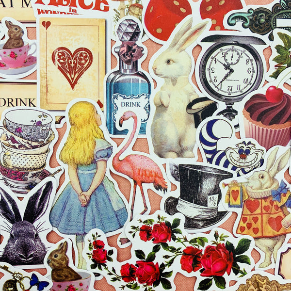 Fairy Tale Sticker Pack Wonderland Adventure Retro Characters