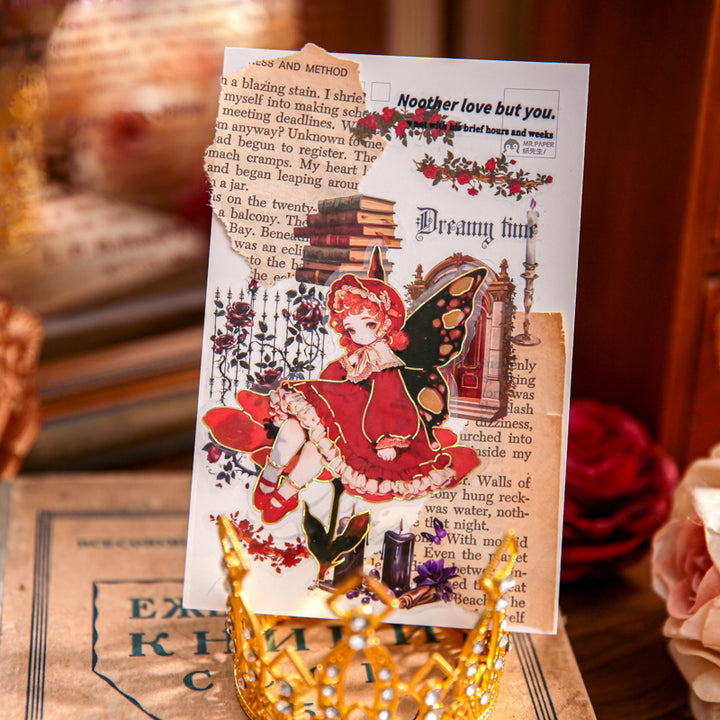 Fairy Tale Theater Series Whimsical Art Stickers for Scrapbooks