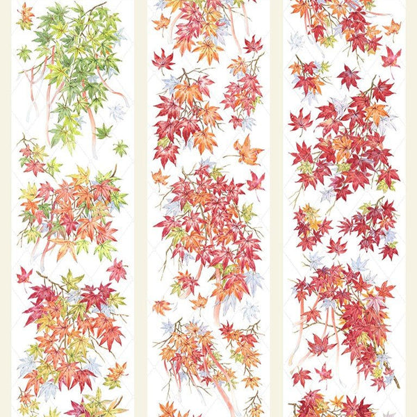 Falling Red Leaves Scenery PET Tape Flower Plant