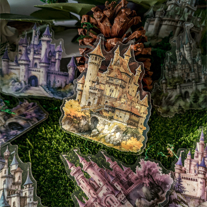 Fantasy Castle Series Sticker Pack Flower Castle Design