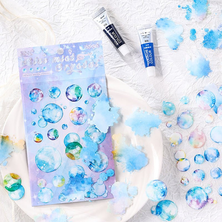 Fantasy Glazed Sugar Heart PET Bubble Stickers