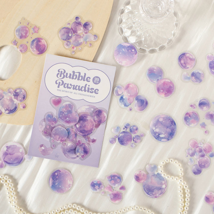 Fantasy PET Stickers Dream Bubble Series pastel dreamy style sticker set