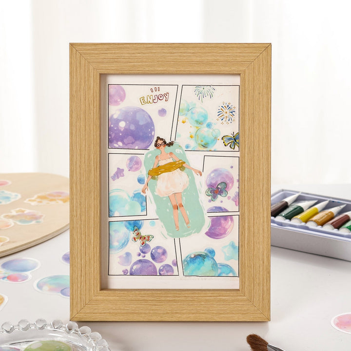 Fantasy PET Stickers Dream Bubble Series soft matte finish