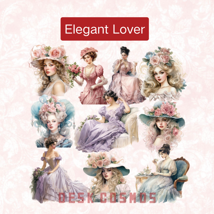 Fantasy Princess Elegant Lover Romantic Fantasy PET Sticker