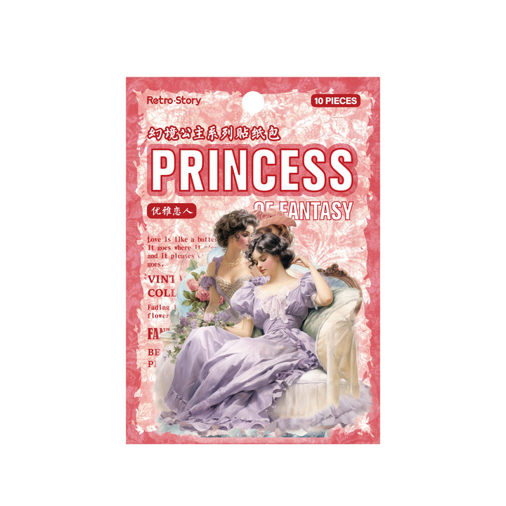 Fantasy Princess PET Stickers Perfect for Scrapbooking Crafts