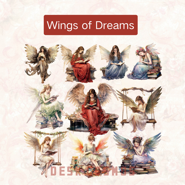 Fantasy Princess Wings Of Dreams Angelic Style Fairy Tale Sticker