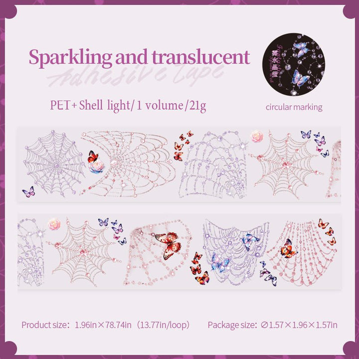 Fantasy Spider Web Decorative Tape for Personalized Decor