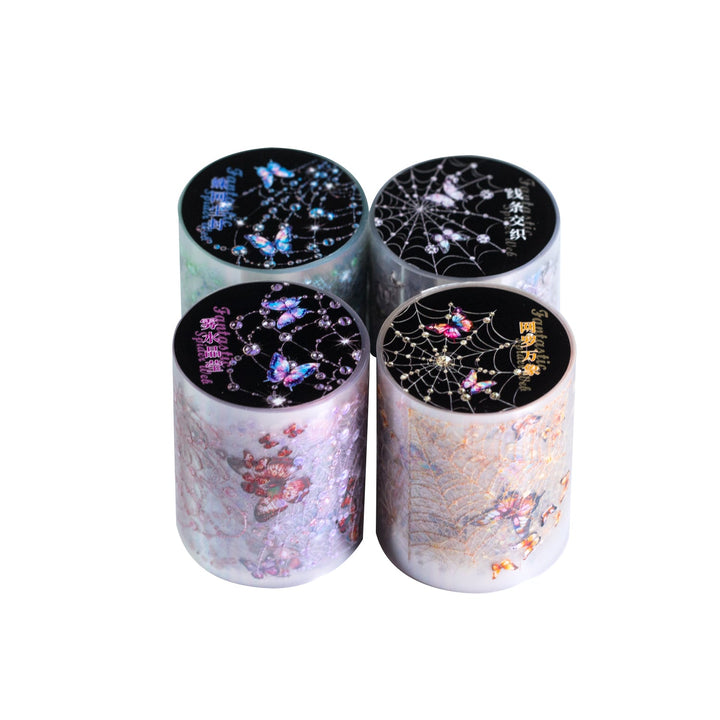 Fantasy Spider Web Tape with Light Reflecting Effect