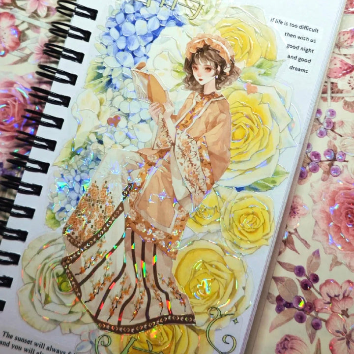 Fashion Comic Chinese Style Sticker Tape for Custom Journals