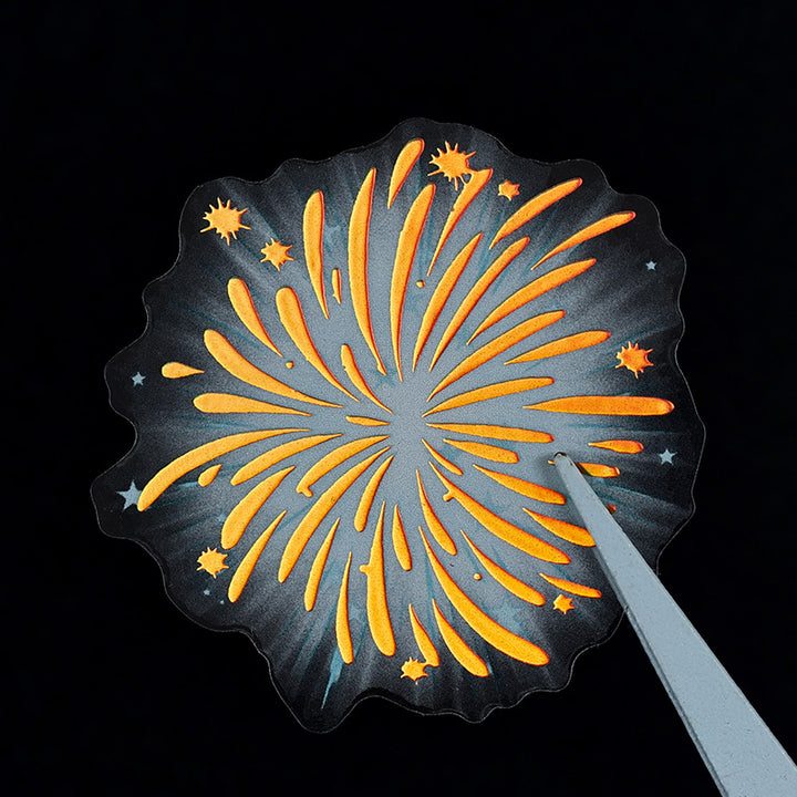 Fireworks Tape Fluorescent Night Language Romance Theme