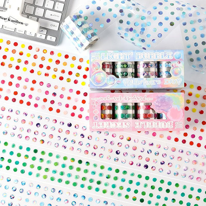 Fleeting Time Romantic Tape with Bubble Pattern