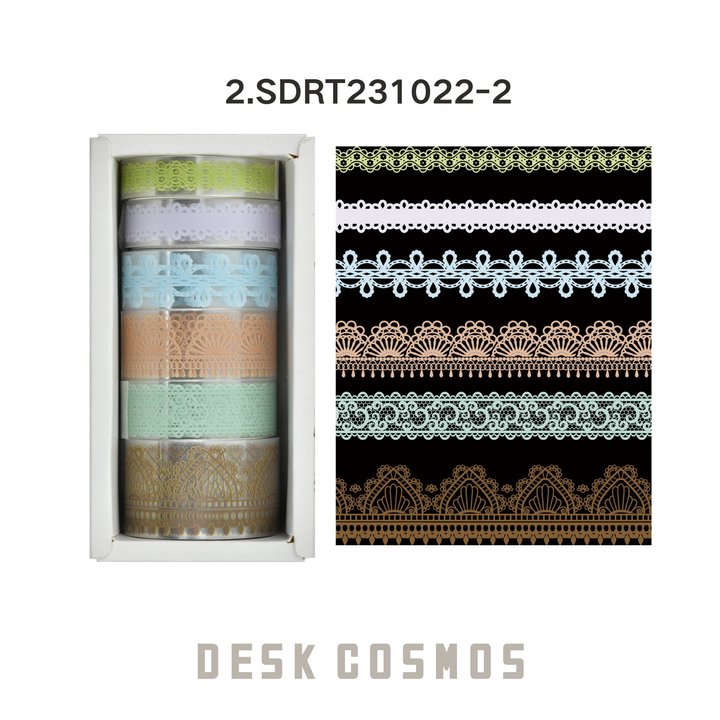 Floating Lace Gold Lace PET Tape Luxury Decorative Adhesive