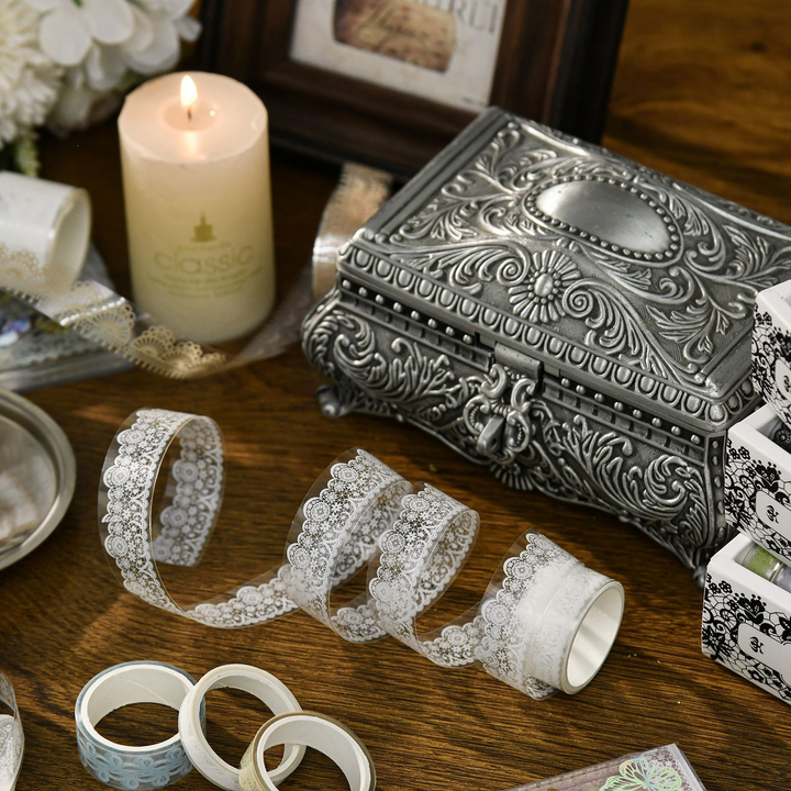 Floating Lace PET Washi Tape Vintage Romantic Scrapbooking